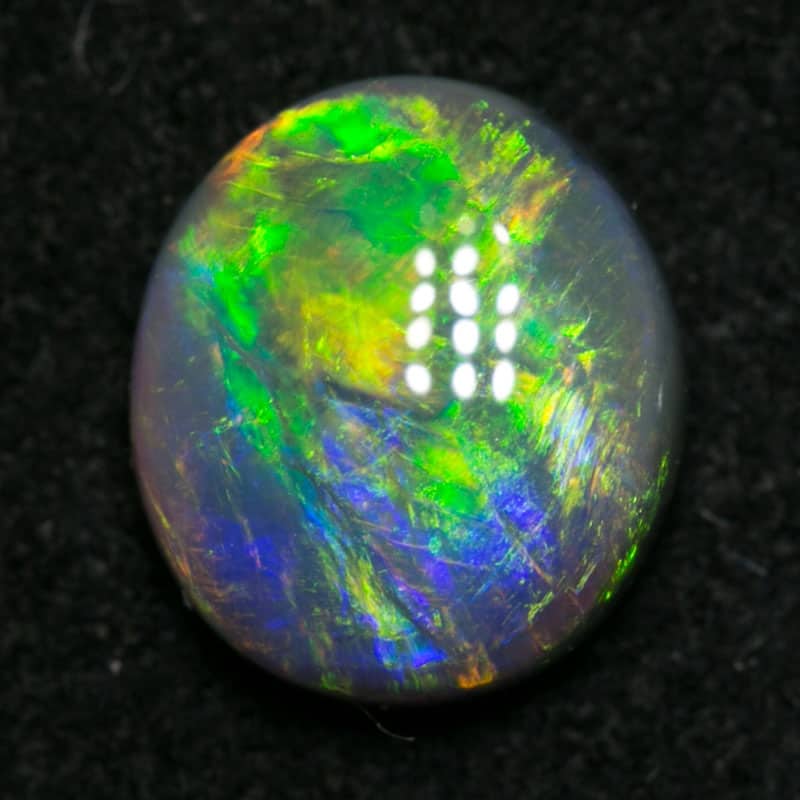 0.80 ct dark opal 7x6x2.5mm - Image 3