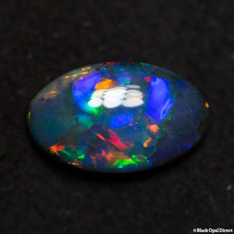 0.80 ct gem black opal 8.5x5x3mm - Image 3