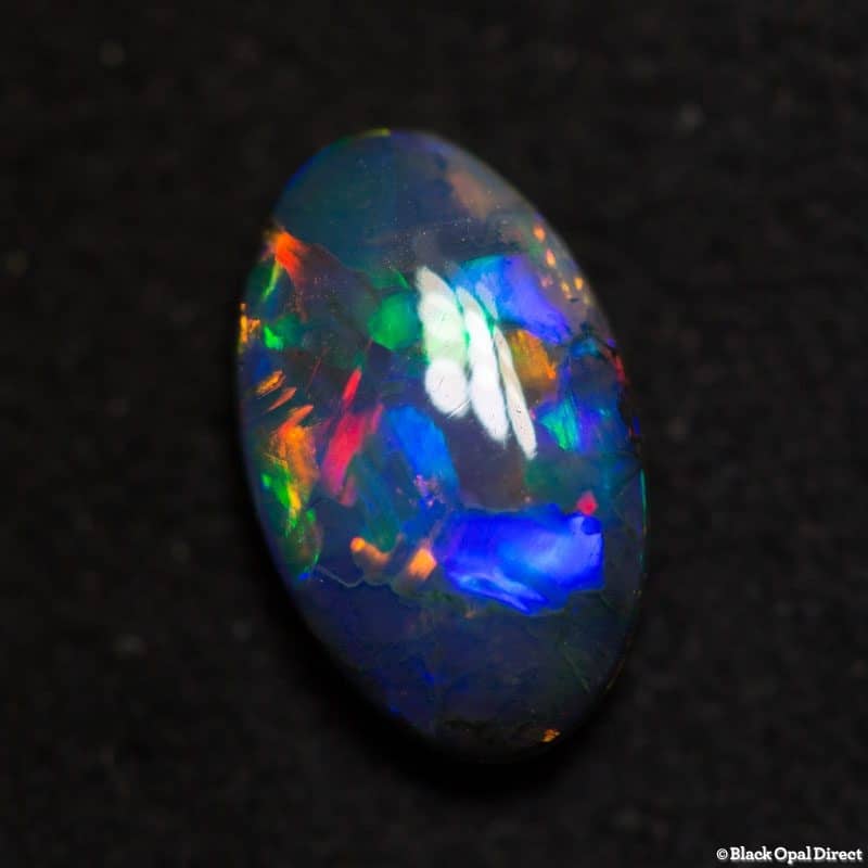 0.80 ct gem black opal 8.5x5x3mm - Image 5