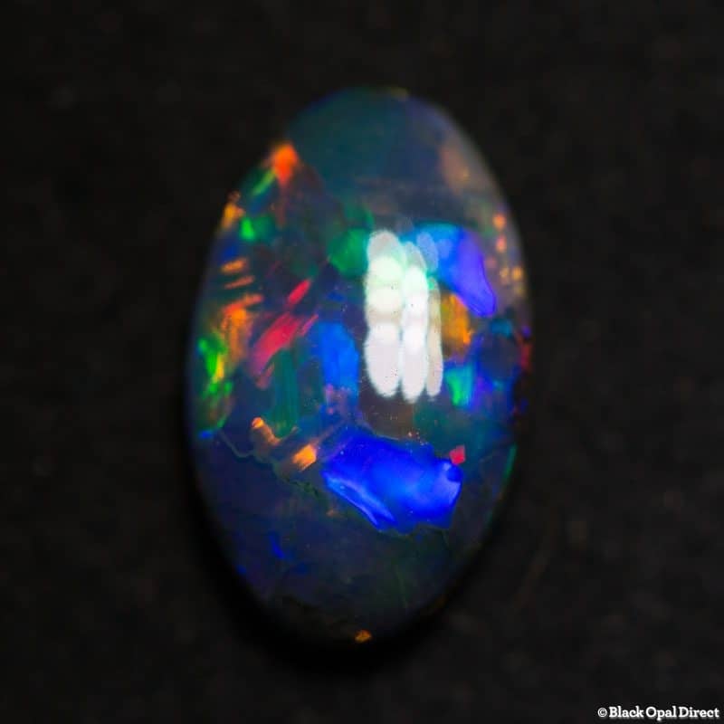 0.80 ct gem black opal 8.5x5x3mm - Image 6