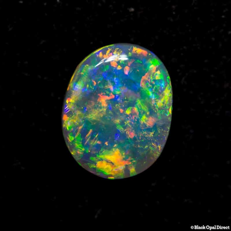 0.80 ct gem crystal opal 8x6x2mm - Image 2