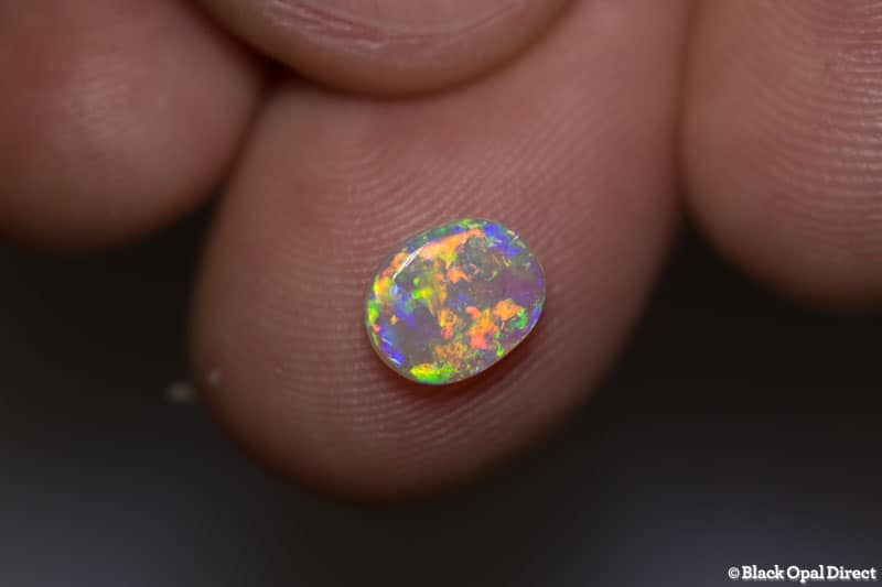 0.80 ct gem crystal opal 8x6x2mm - Image 3