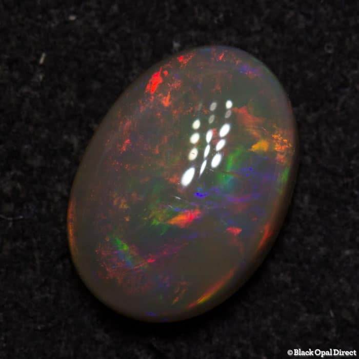 0.80 ct semi black opal 8x5.5x3mm - Image 4