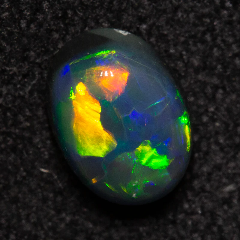 0.81 ct black opal 6.5x4.9x3.9mm - Image 4