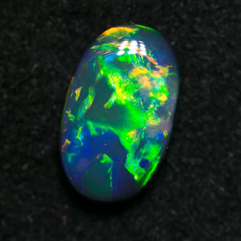 0.81 ct black opal gem 8.5x5x2.5mm - Image 2