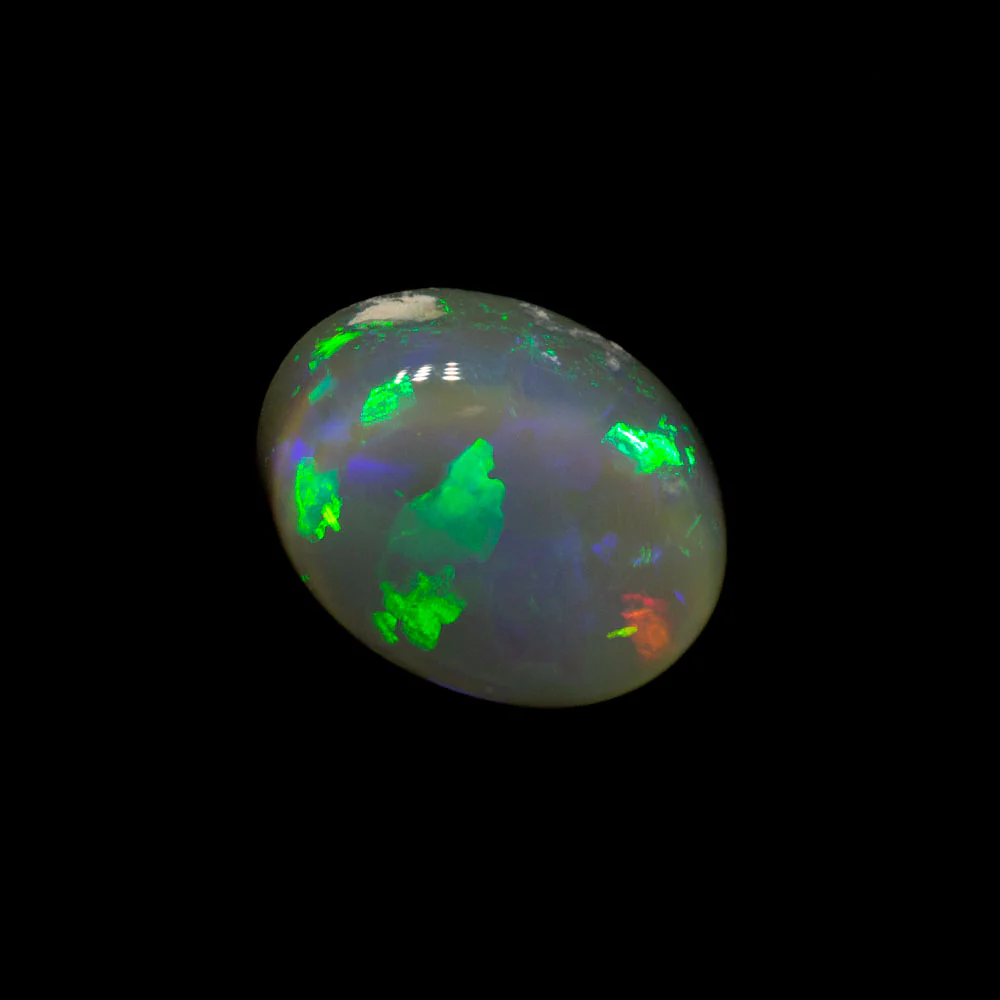 0.81 ct dark crystal opal 7.3x5.7x2.8mm - Image 2