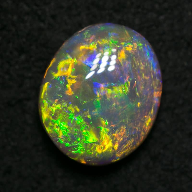 0.81 ct dark opal 7x6x3mm - Image 3
