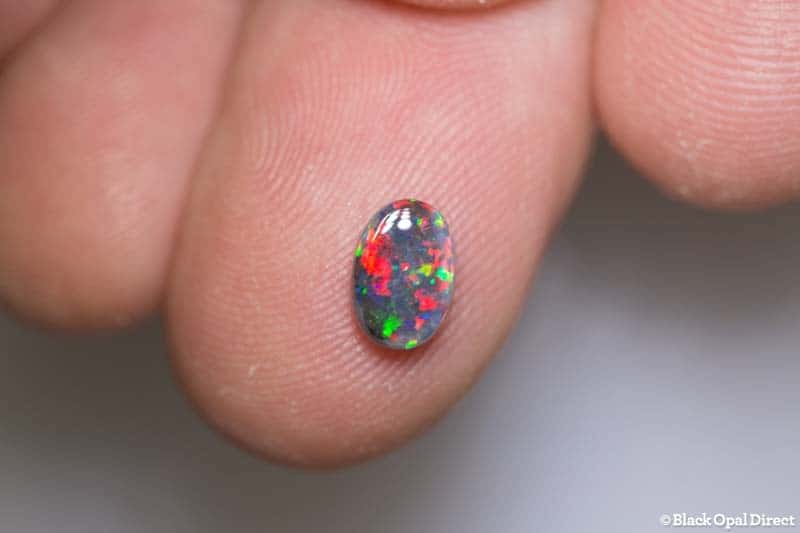 0.83 ct black opal gem 7.5x5x3mm - Image 3