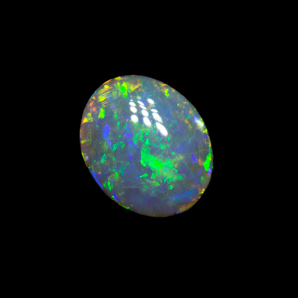 0.83 ct double-sided dark opal 7.5x6.2x2.8mm - Image 2