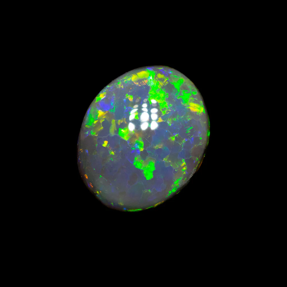 0.83 ct double-sided dark opal 7.5x6.2x2.8mm - Image 3