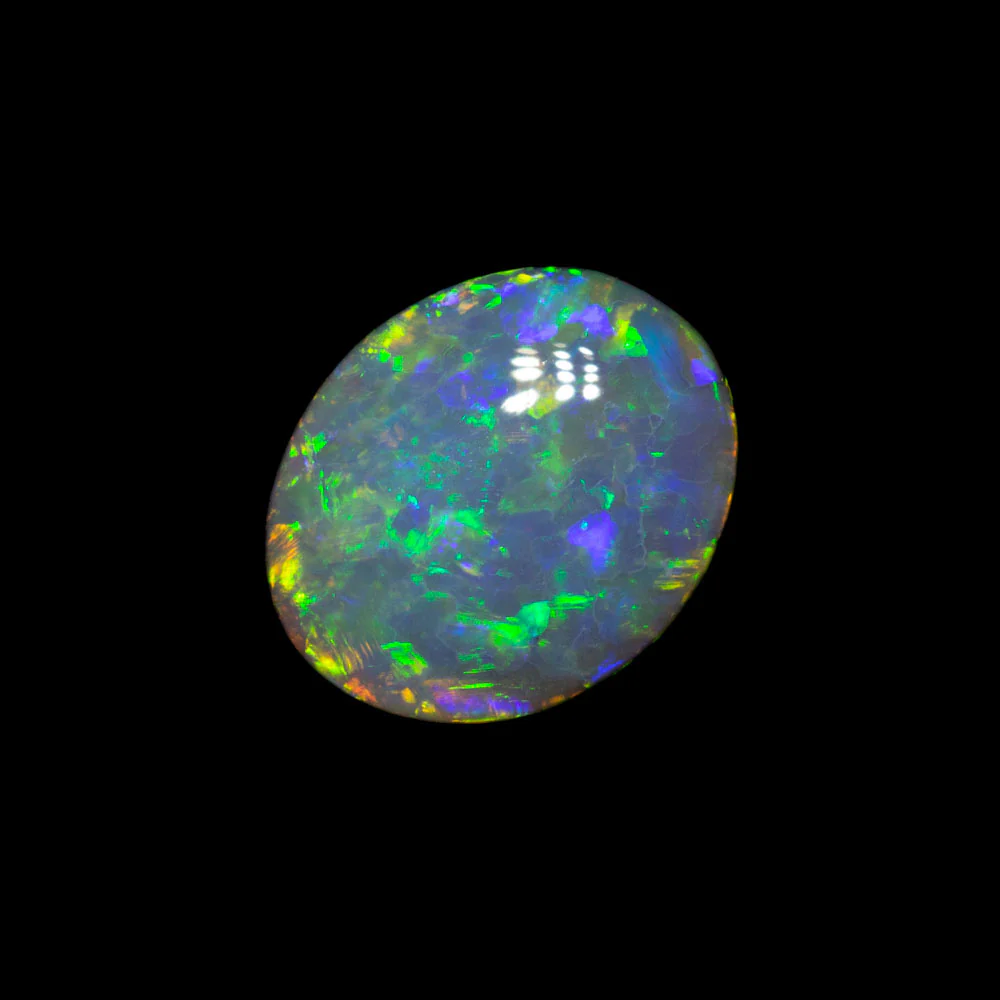 0.83 ct double-sided dark opal 7.5x6.2x2.8mm - Image 4