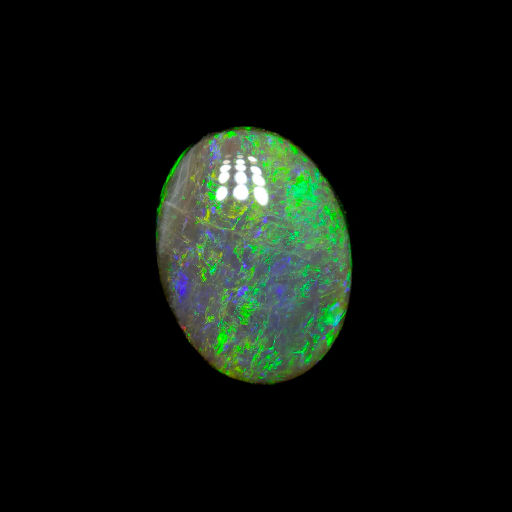 0.84 ct black opal 7.5x5.8x3.1mm - Image 2