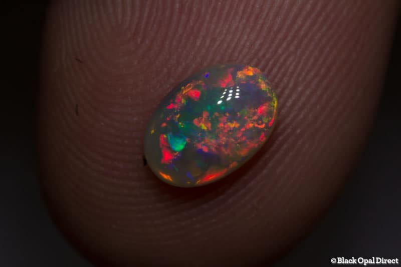 0.84 ct gem crystal opal 8x5.5x3mm - Image 3