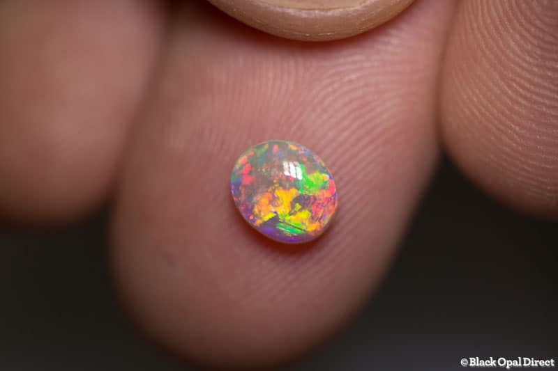 0.85 ct gem crystal opal 7x6x3mm - Image 3