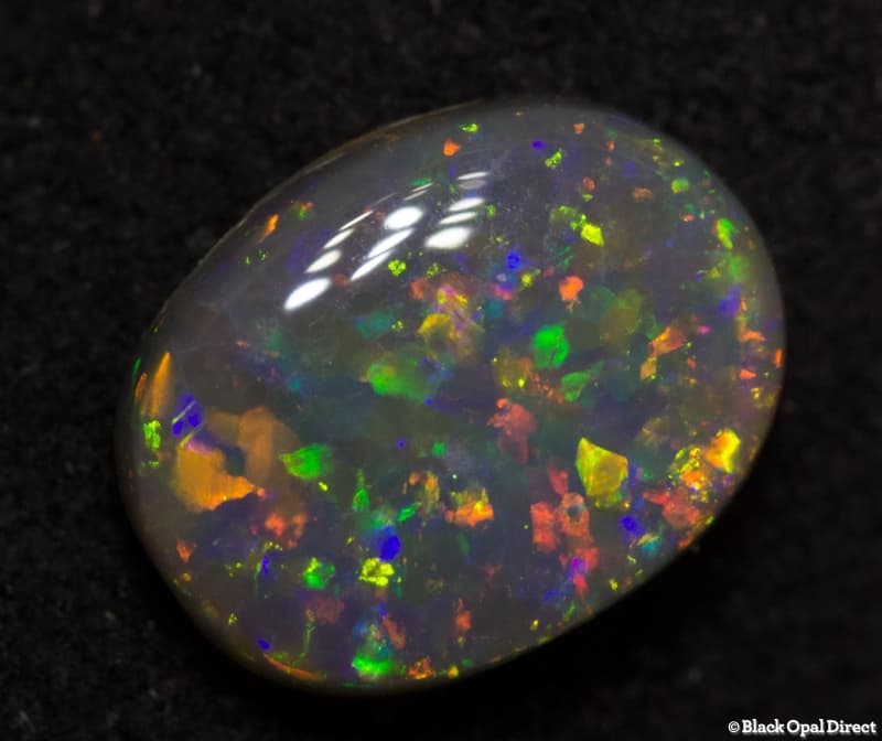 0.85 ct semi black opal 7.5x6x2mm - Image 3