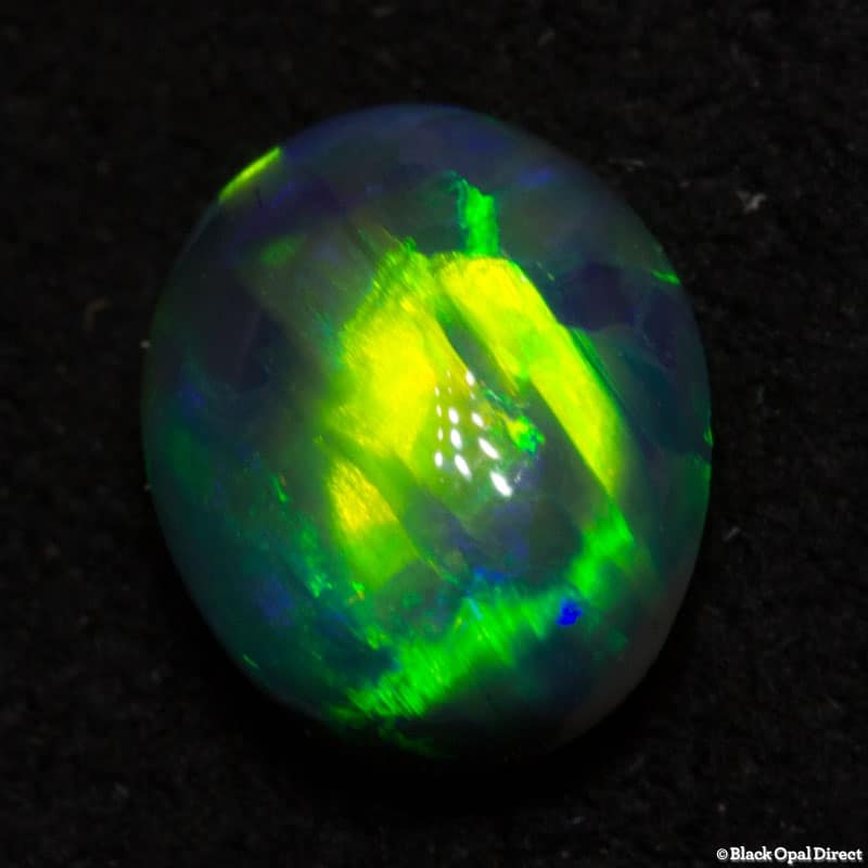 0.86 ct black opal gem 7x6x4mm - Image 3