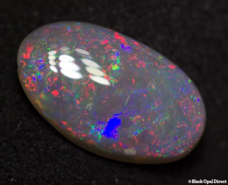 0.87 ct semi black opal 10x6x2mm - Image 2