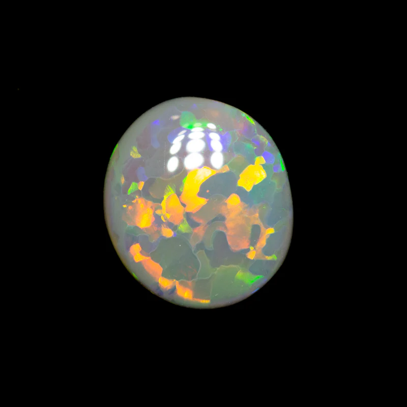 0.88 ct dark opal 8.7x7.7x1.9mm - Image 2