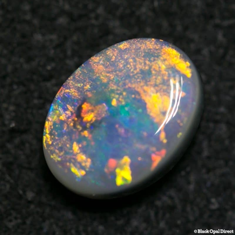 0.88 ct semi black opal 7.5x5.5x3mm - Image 3