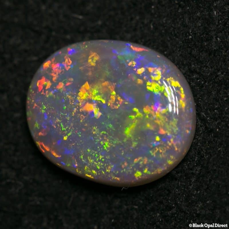 0.88 ct semi black opal 8.5x7x2mm - Image 2