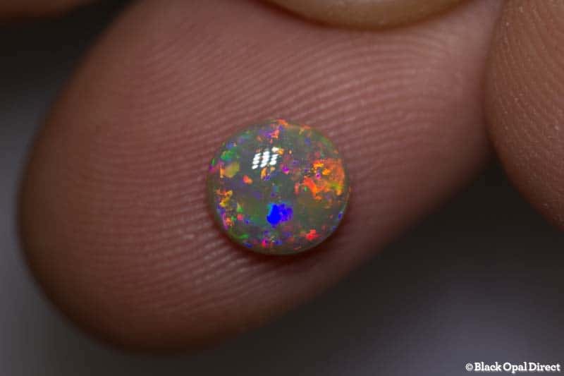 0.89 ct gem crystal opal 7x6.5x3mm - Image 2