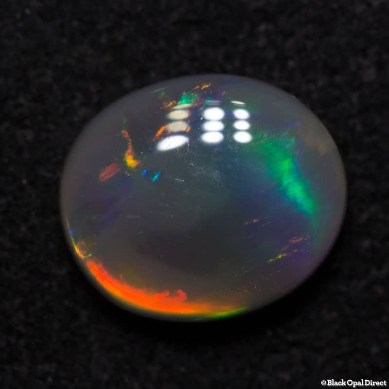 0.89 ct semi black opal 7.5x6.5x3mm - Image 5
