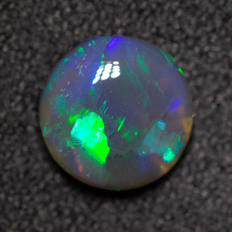 0.90 ct black opal 6.9x6.8x3.1mm - Image 3