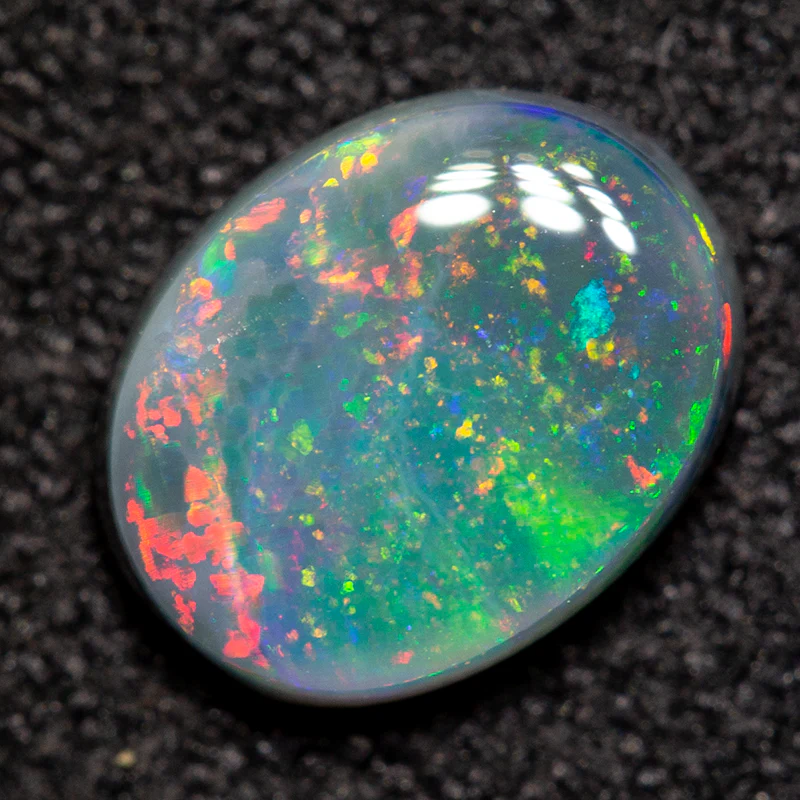 0.90 ct black opal 7.7x6x2.6mm - Image 3