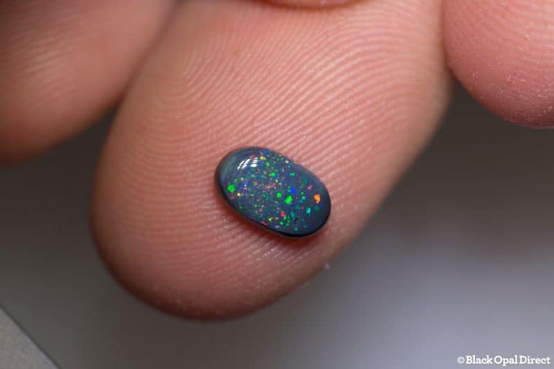 0.90 ct black opal pinafore pattern 8x5x2.5mm - Image 2
