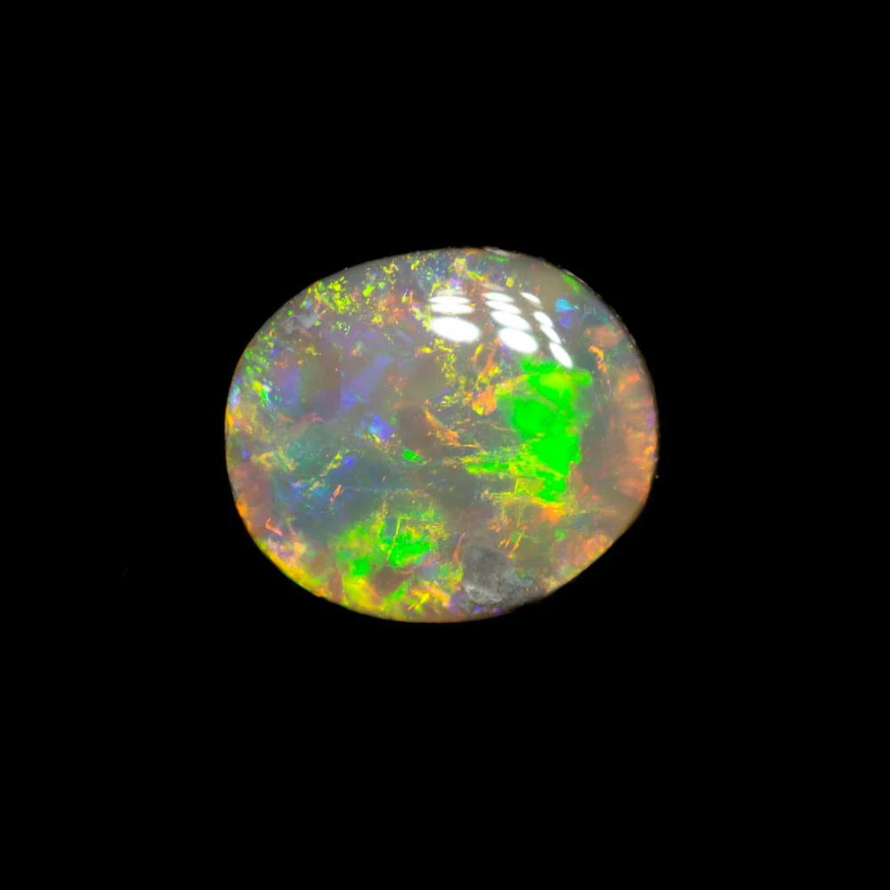 0.90 ct dark opal 7.6x6.6x2.7mm - Image 2