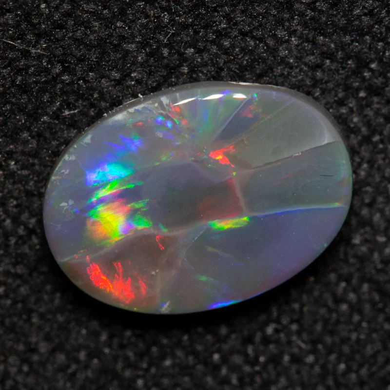 0.90 ct dark opal 9.1x6.6x2.2mm - Image 2