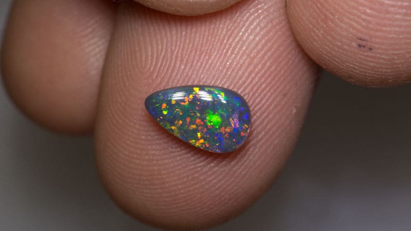 DEPOSIT - 0.90ct gem black opal 9.5x5.5x2mm - Image 2