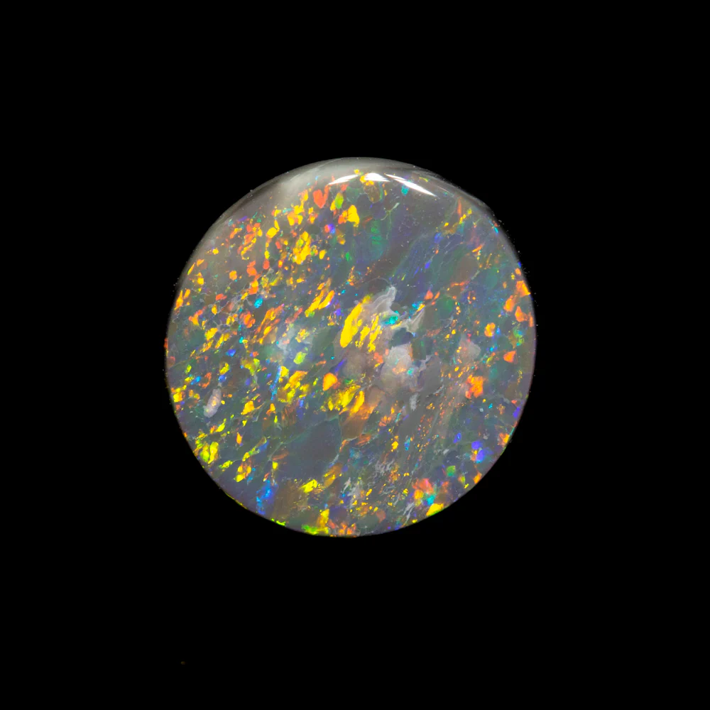 0.91 ct black opal 8.2x7.8x2.3mm - Image 2