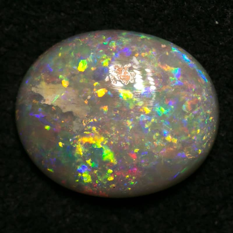 0.91 ct dark opal 8x6.5x2mm - Image 2