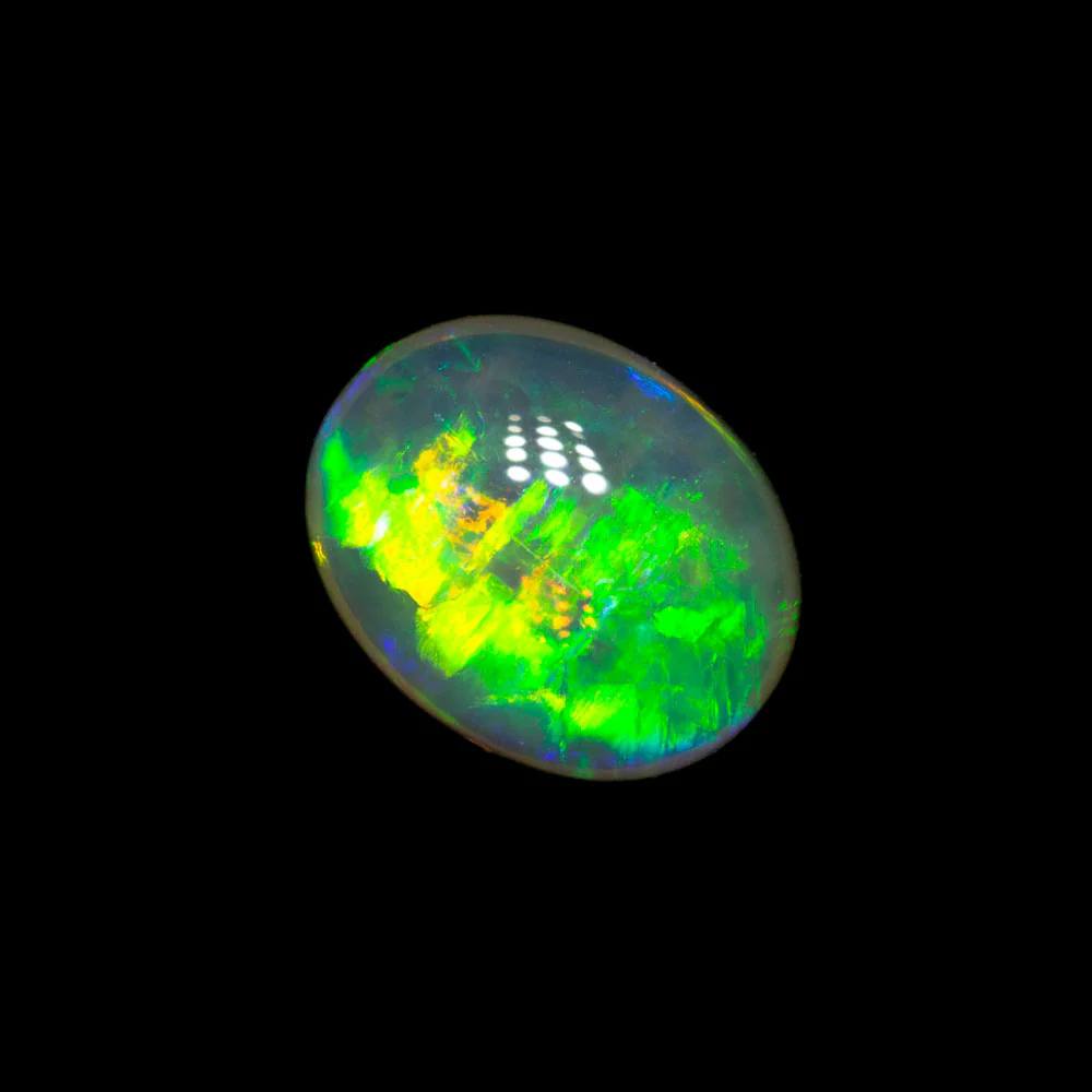 0.91 ct double-sided crystal opal 7.5x5.9x3.2mm - Image 4