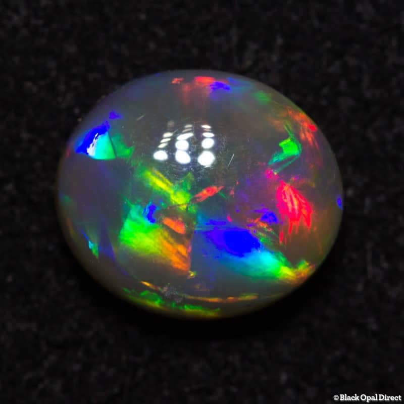 0.91 ct gem crystal opal 7x6x3mm - Image 4