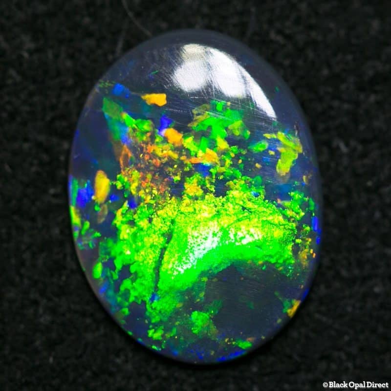 0.92 ct black opal gem 11x8.5x1.5mm - Image 3