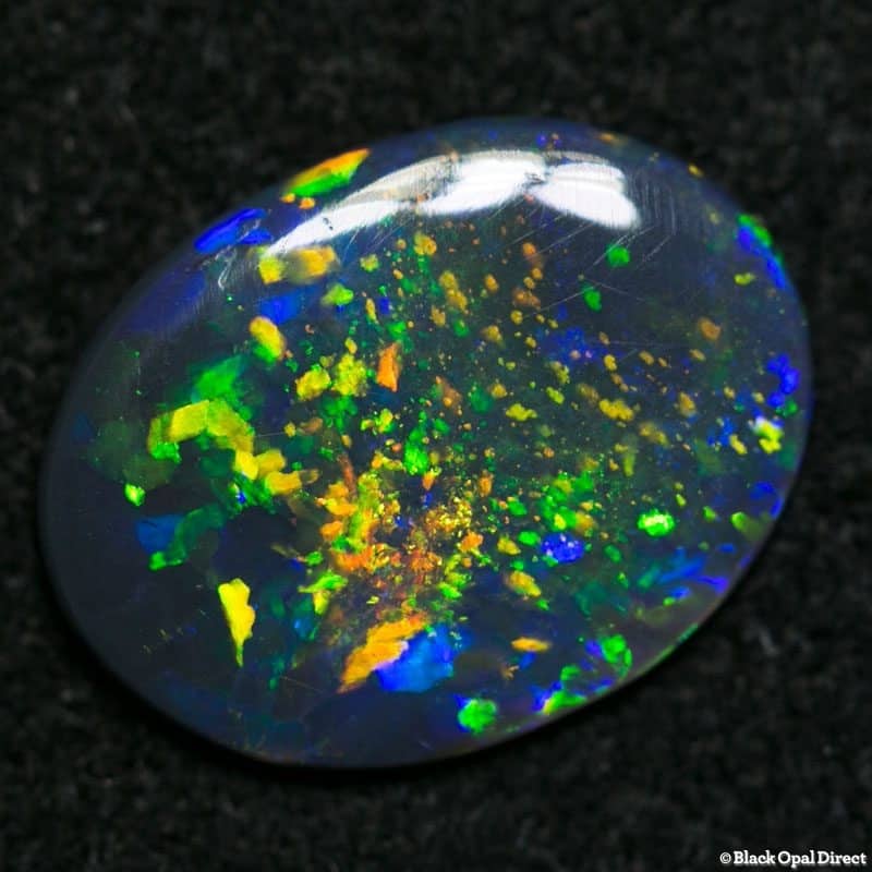 0.92 ct black opal gem 11x8.5x1.5mm - Image 4