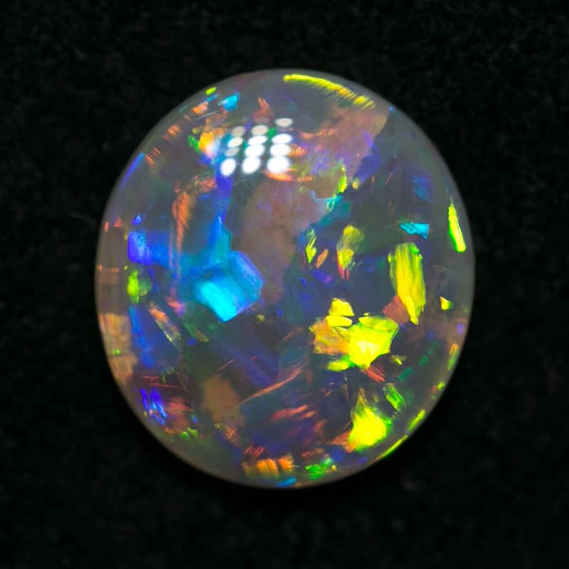 0.92 ct gem crystal opal 8x7x2mm - Image 2