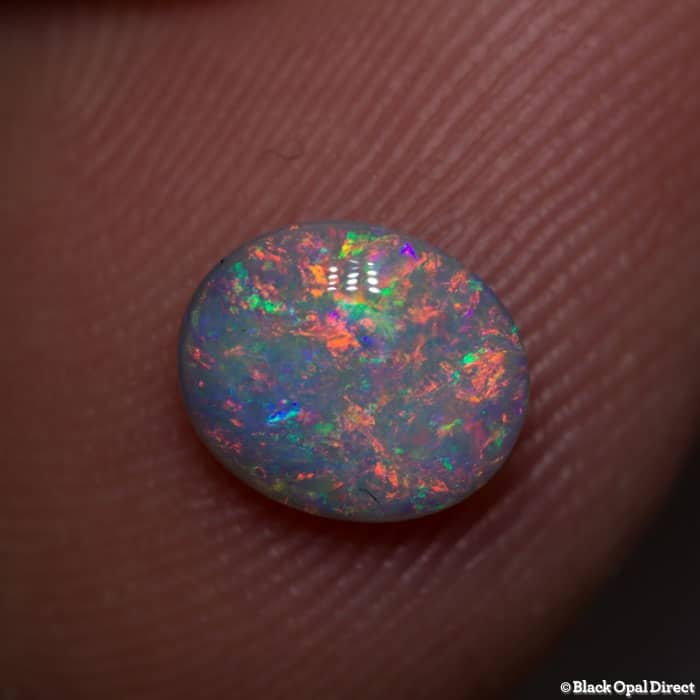 0.93 ct double sided semi black opal 7.5x6x3mm - Image 5