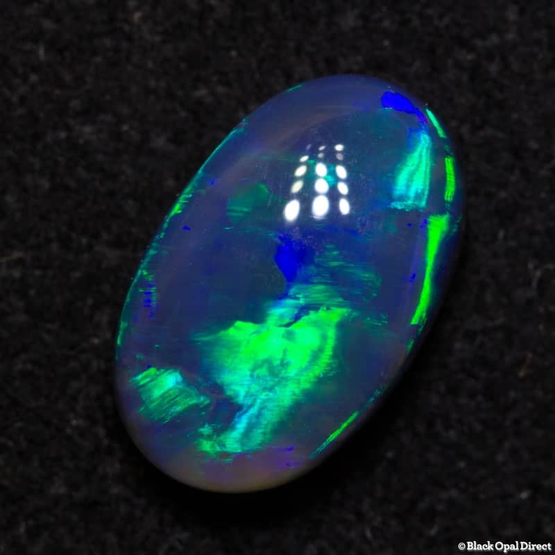 0.93 ct gem black opal 7.4x5x3mm - Image 2
