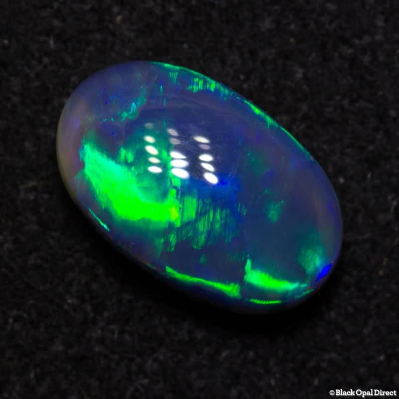 0.93 ct gem black opal 7.4x5x3mm - Image 3