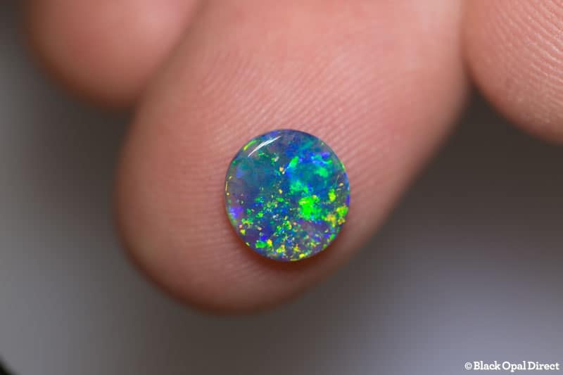 0.94 ct black opal 8.5x8x2mm - Image 3