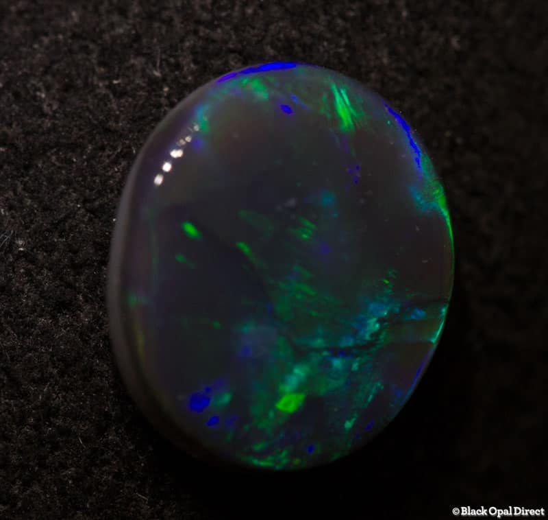 0.94 ct black opal 8x7x2.5mm - Image 3
