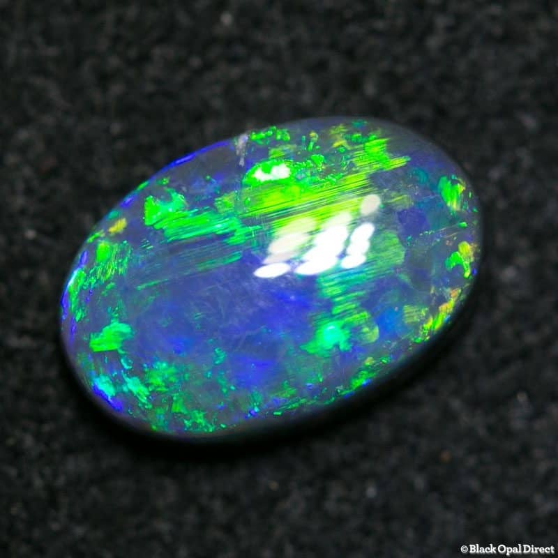 0.94 ct black opal 9x6x3mm - Image 3