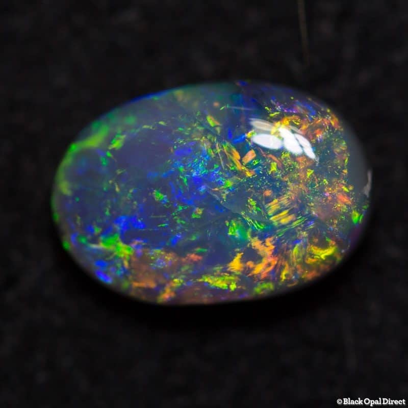 0.94 ct semi black opal 8x5.5x3mm - Image 3
