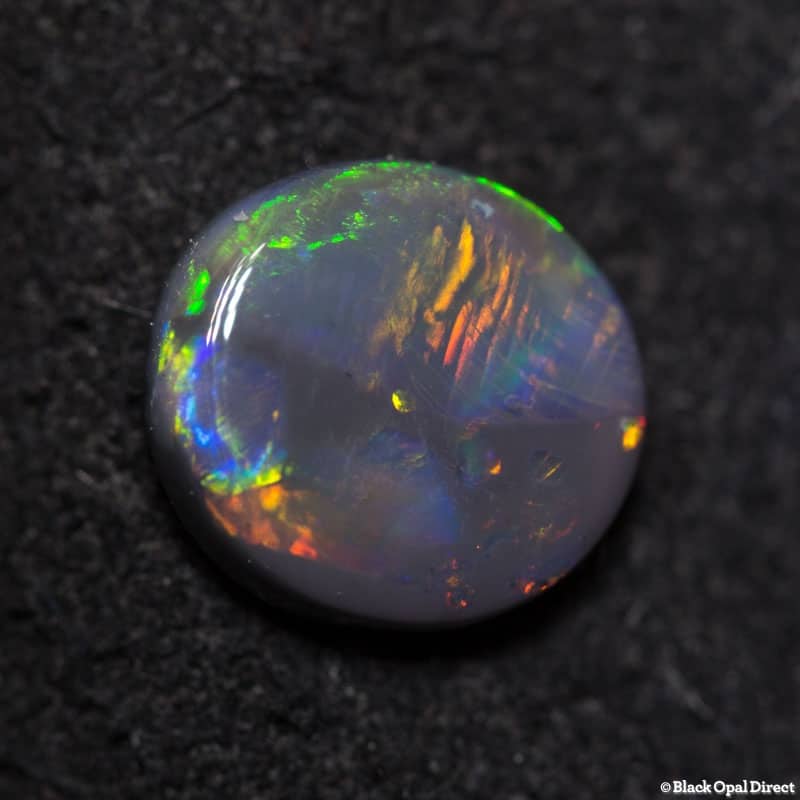 0.95 ct black opal 8x7x2mm - Image 3