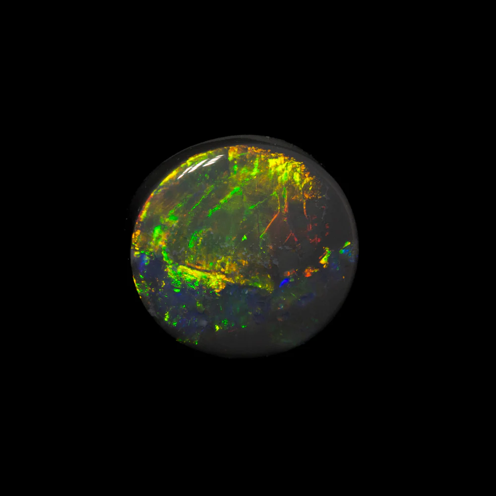 0.96 ct black opal 7.2x6.8x2.7mm - Image 2