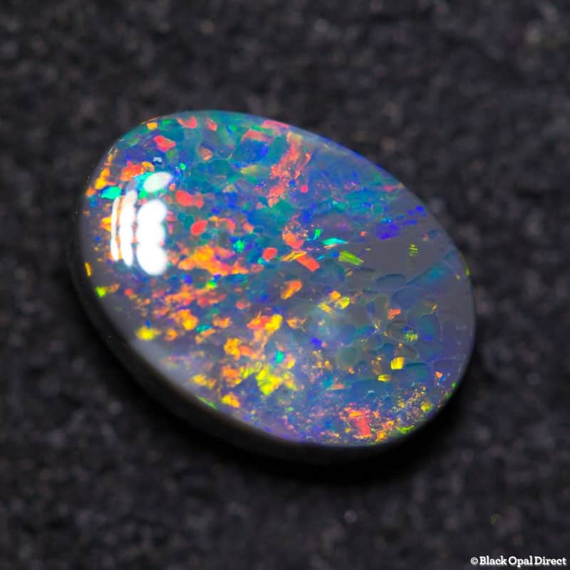 0.96 ct black opal 8x5.5x3mm - Image 2