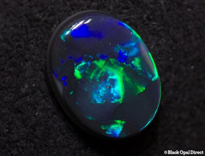 0.96 ct black opal 8x6x2.5mm - Image 3